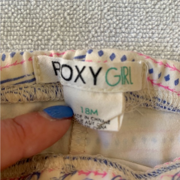 ROXY GIRL- EUC 18M hoodie sweatshirt and leggings 2 piece set - periwinkle blue - Picture 9 of 11